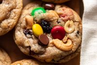 Trail Mix Cookies Recipe with Oats Nuts and Chocolate
