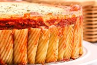 Baked Rigatoni Pie with Mozzarella and Marinara