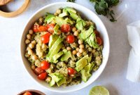 Herbed Quinoa Salad with Avocado and Chickpeas