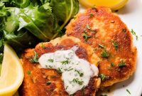 Crispy Salmon Patties with Fresh Herbs