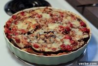 Skillet Lasagna Pie Recipe with Crispy Cheese Crust