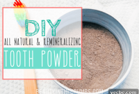 Remineralizing Homemade Tooth Powder Recipe in 5 Minutes