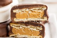 Chocolate-Dipped Peanut Butter Ritz Cracker Bites