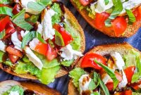 Mini Caprese Avocado Toast Bites Recipe