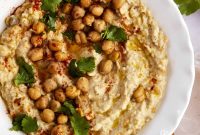 How to Make Chunky Garlic Hummus (Masabaha)
