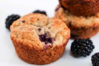 Banana Blackberry Oatmeal Muffins Recipe