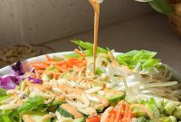 Crunchy Thai Salad with Creamy Peanut Dressing