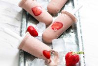 Creamy Strawberry Oat Milk Popsicles Recipe