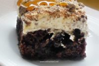 Double Chocolate Toffee Poke Cake Recipe