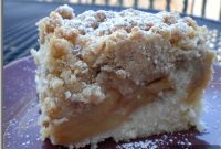Buttery Caramel Apple Crumb Cake Recipe with Streusel Topping