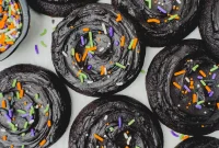Frosted Black Cocoa Cookies Recipe