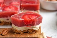 No Bake Paleo Strawberry Pretzel Salad Recipe