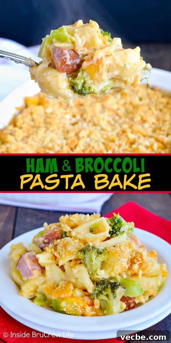 Ham and Broccoli Pasta Bake Ham and Broccoli Pasta Bake - this ooey gooey comfort food dinner gets rave reviews from everyone.