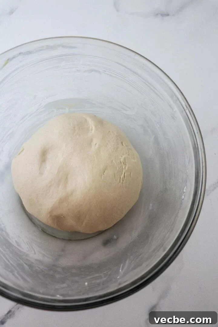 Homemade Soft and Tender Buttermilk Bread Recipe 6 Unrisen dough for Soft and Tender Buttermilk Bread.