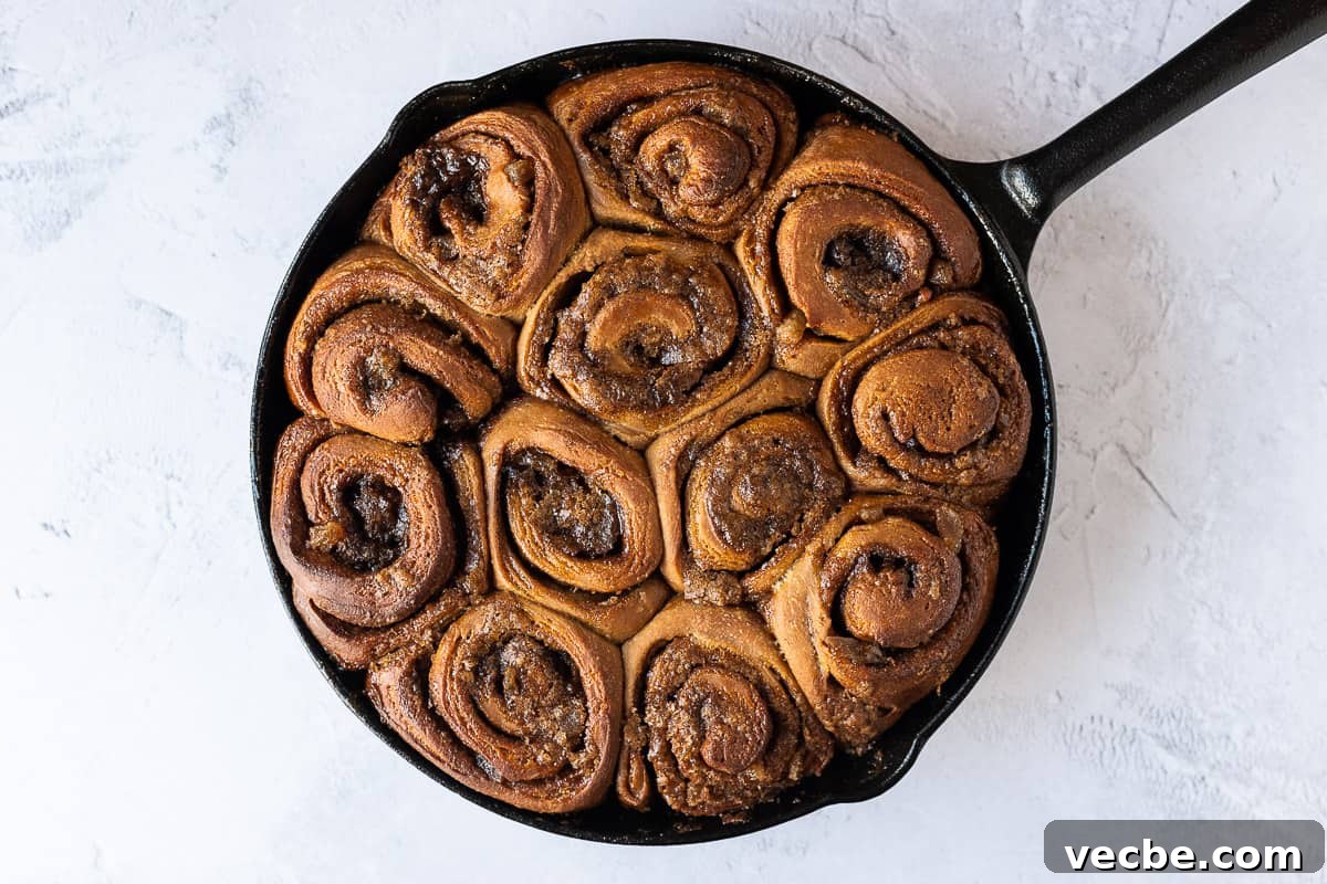 Vegan Gingerbread Cinnamon Rolls Recipe 8 step 7 - the baked buns