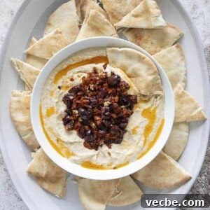 white bean dip in a bowl