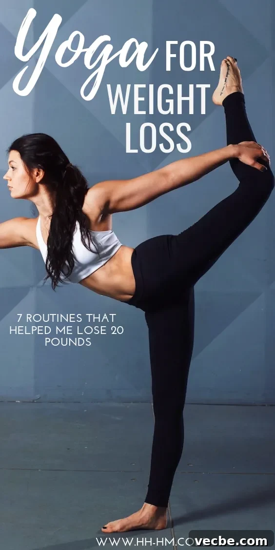 5 At-Home Yoga Routines for Weight Loss 4 Yoga for weight loss: these 7 yoga routines helped me lose 20 pounds. I find the best time to do these sequences is in the morning after I wake up. You can do these workouts at home and need almost no equipment.