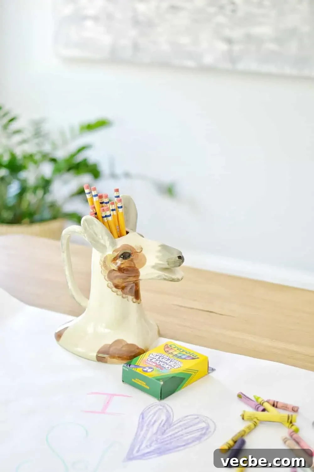 Steven Shell Moves Into My Family Office 8 Steven shell living pencil holder shaped like a deer