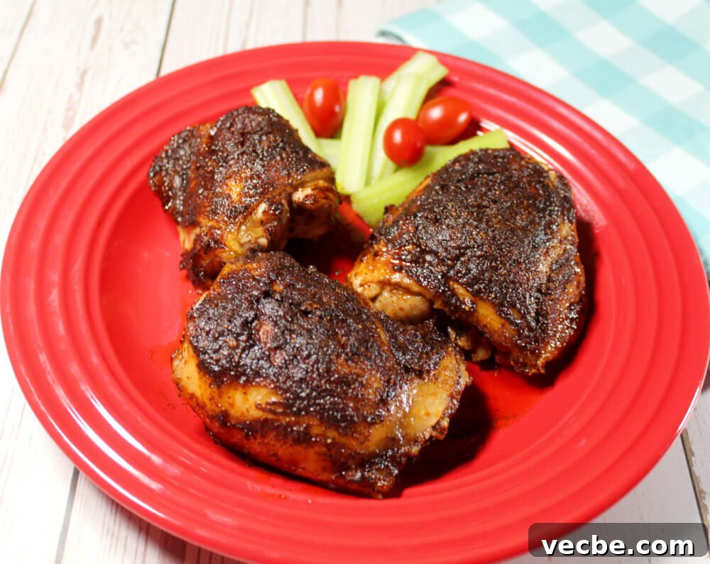 Low-Carb Cocoa Spice Rubbed Chicken Thighs Recipe 5 Low-Carb Cocoa Spice Rubbed Chicken Thighs4