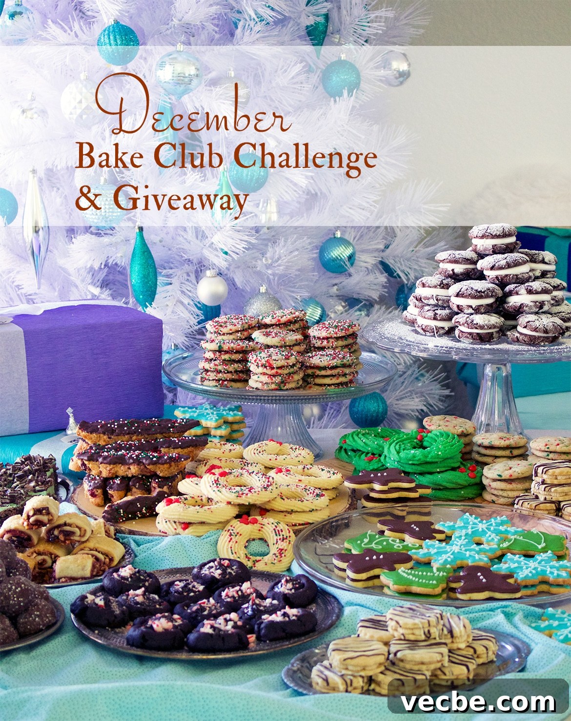 December Baking Club Challenge: 31 Days of Holiday Treats 4 The December Bake Club Baking Challenge Recipe is Christmas Cookies