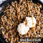 Gluten-Free Apple Recipes: 10+ Desserts, Snacks and More 9 Caramel Apple Pecan Skillet Crisp