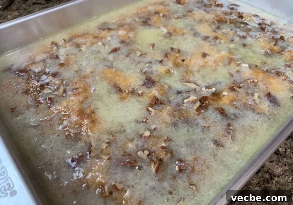 Old-Fashioned Grandma's Cake Recipe 8 warm glaze poured over a granny cake