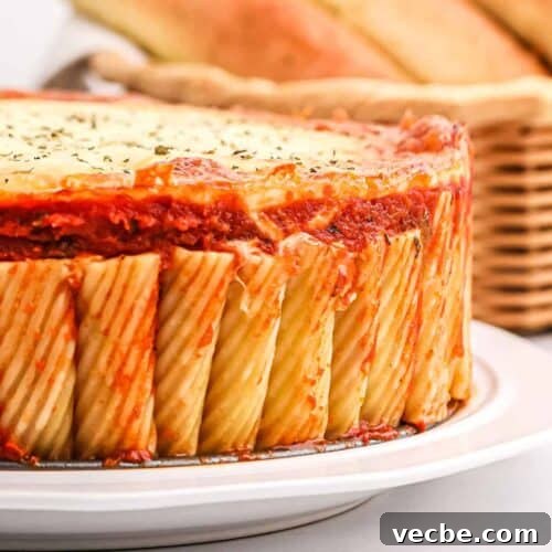 Baked Rigatoni Pie with Mozzarella and Marinara 2 rigatoni pie