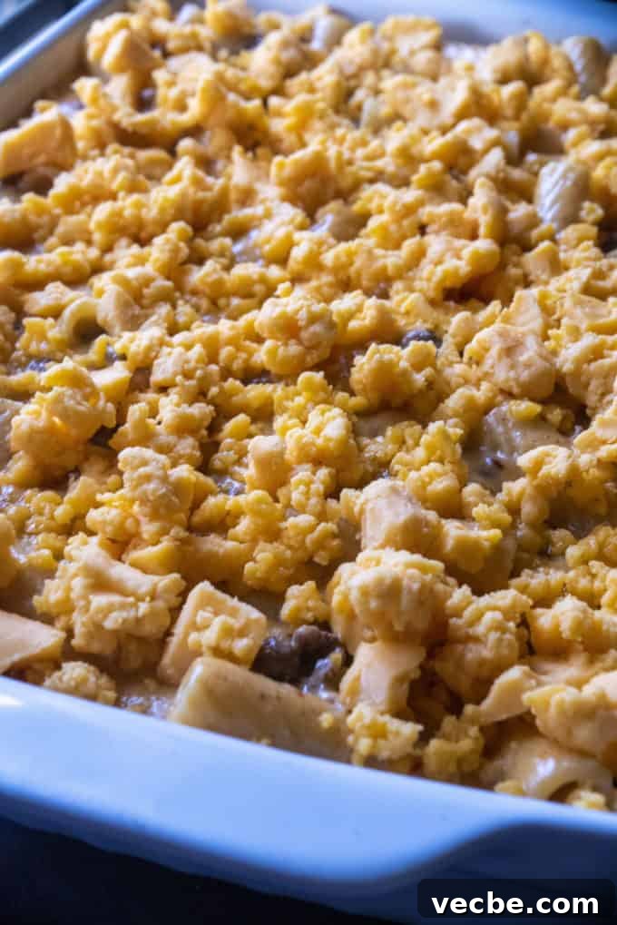 Cheesy Beef Taco Pasta Bake Recipe 9 taco pasta covered with cheese