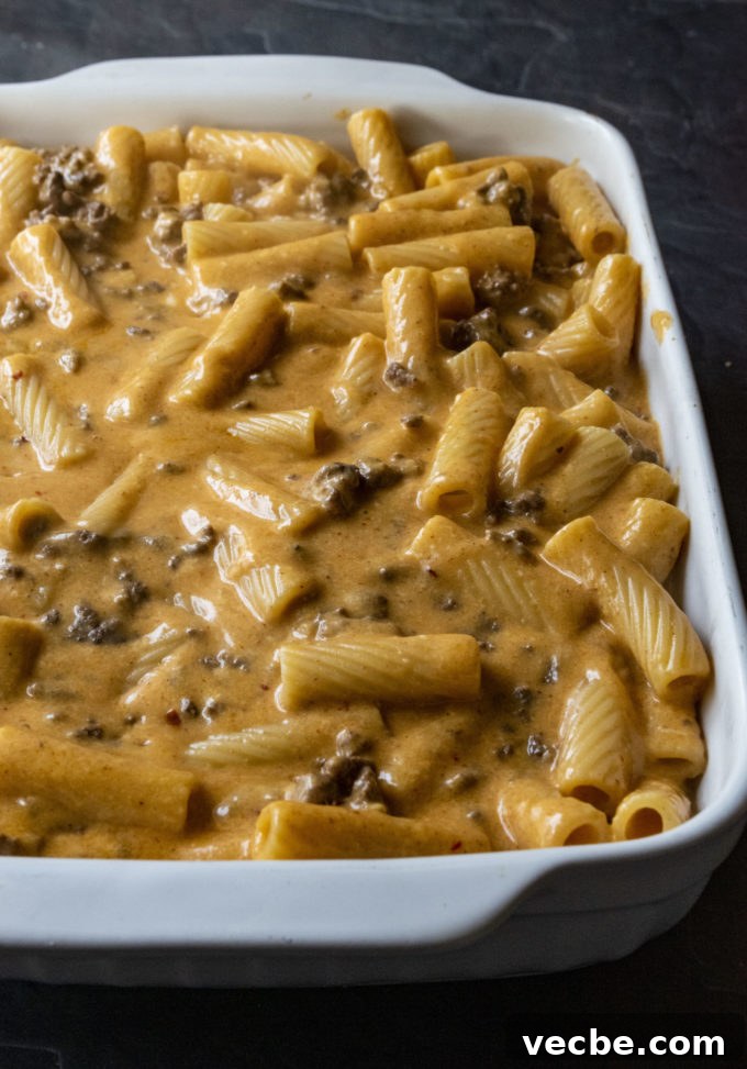 Cheesy Beef Taco Pasta Bake Recipe 10 taco bake casserole in a pan