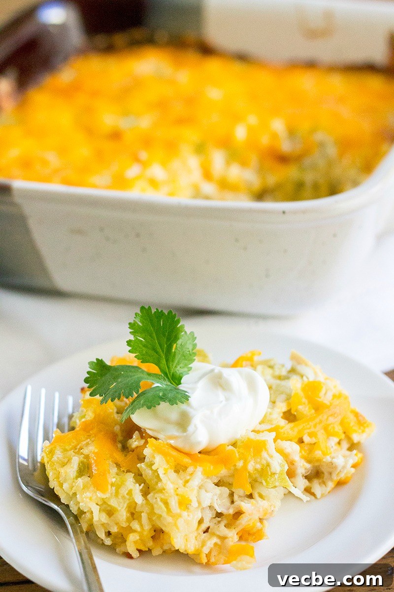 Creamy Green Chile Chicken and Rice Casserole 2 img 12323 1