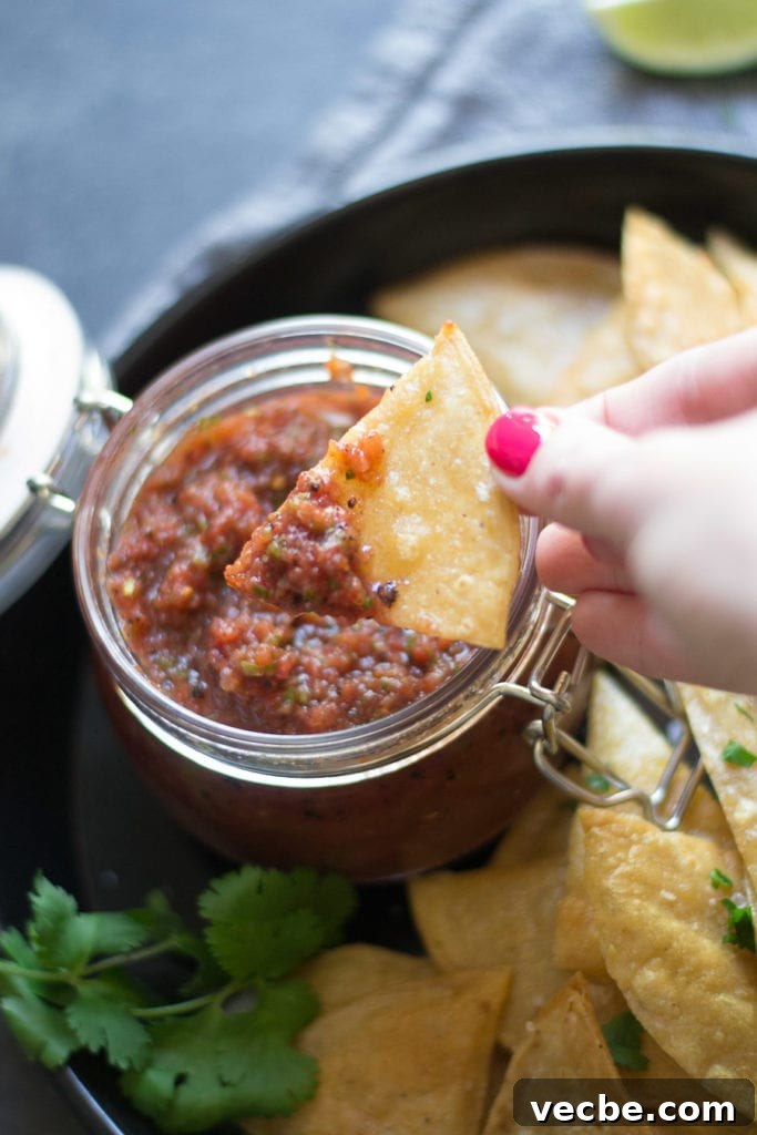 Make Restaurant-Style Salsa at Home 3 Restaurant style Salsa (made in a food processor) - Sarcastic Cooking