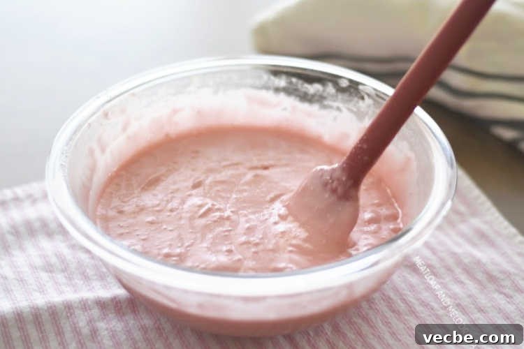 Homemade Strawberry Cream Soda Cake Recipe 5 2 ingredient pink cake mix in mixing bowl
