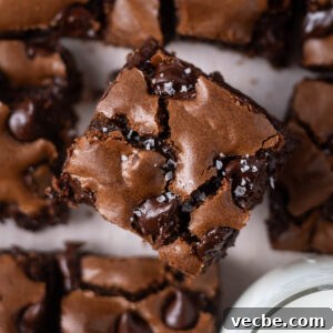 One-Bowl Double Chocolate Chip Bars 12 double chocolate cookie bar with flaky salt on top