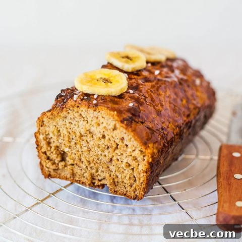 Salted Caramel Banana Bread - Vegan, Wheat-free, Fat-free