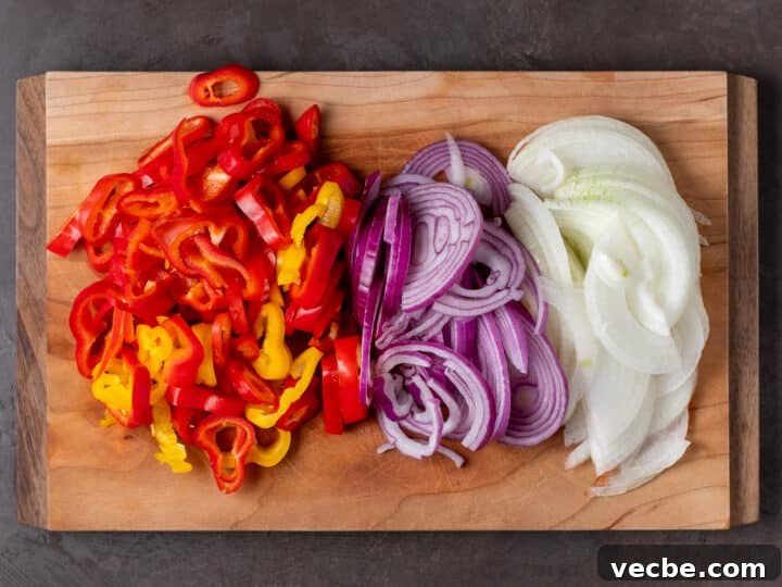 Caramelized Chipotle Chicken Fajitas Recipe 11 sliced mini peppers and onions
