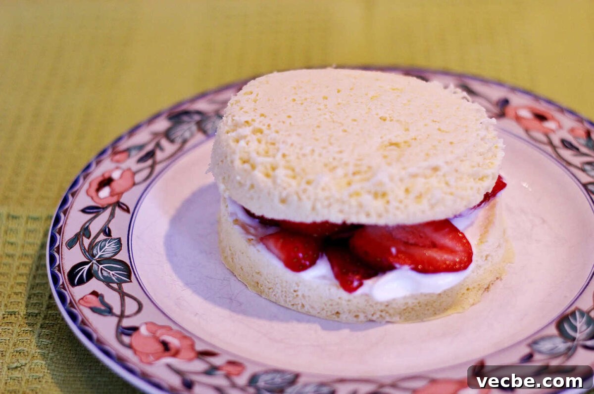 Quick Paleo Strawberry Lemon Shortcake Recipe 6 Add shortcake half on top.
