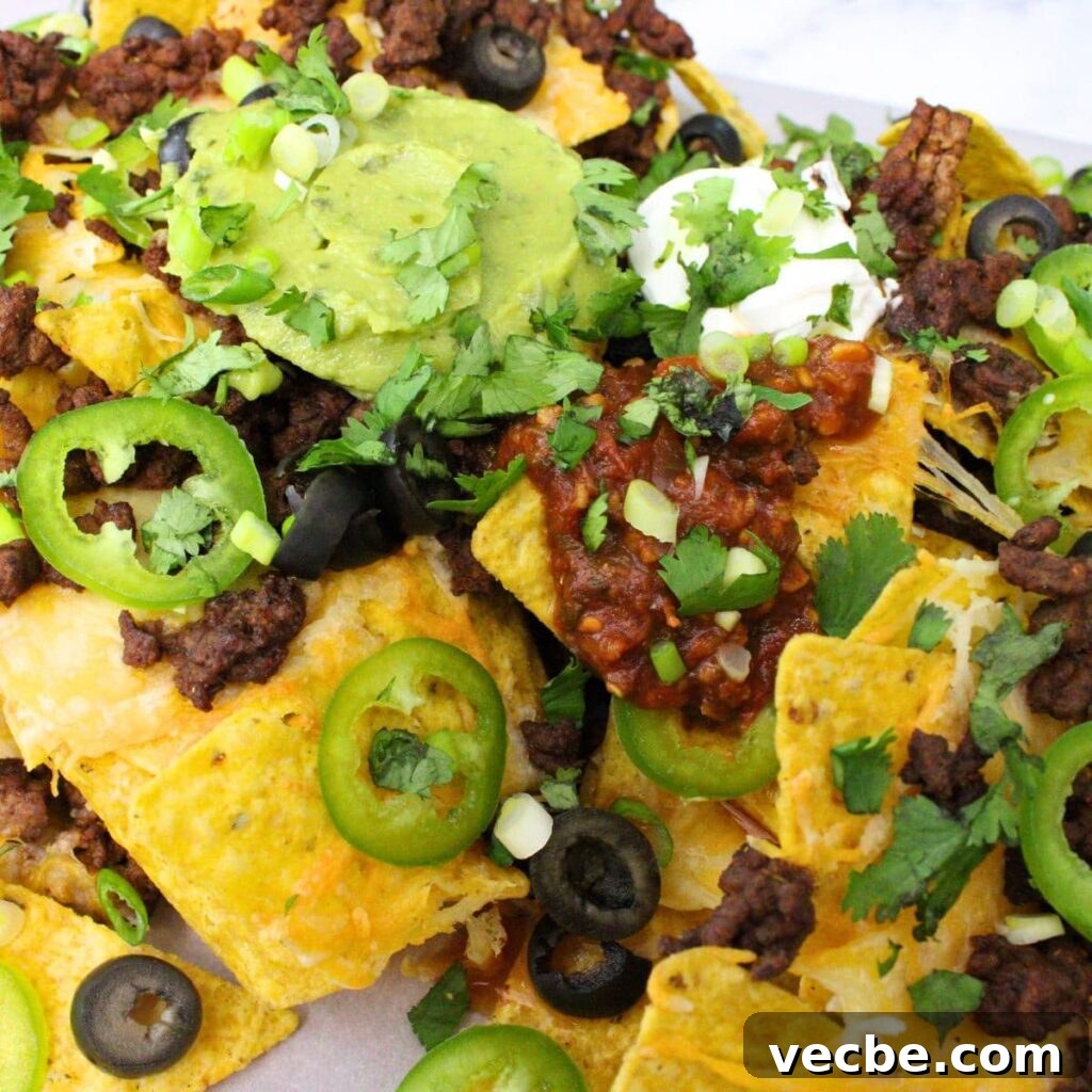 Crispy Air Fryer Ground Beef Nachos for Game Day 2 air fryer nachos with ground beef recipe dinners done quick featured image