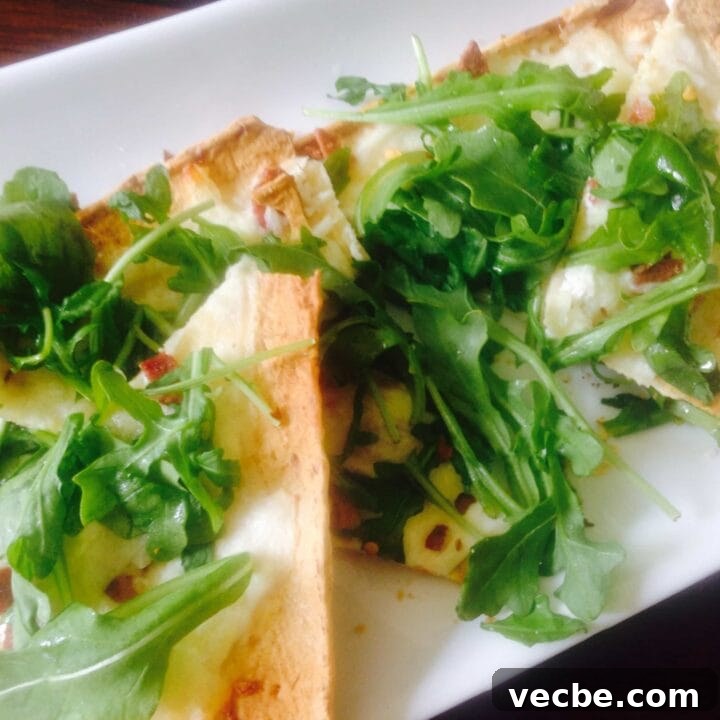 3-Cheese White Pizza with Arugula