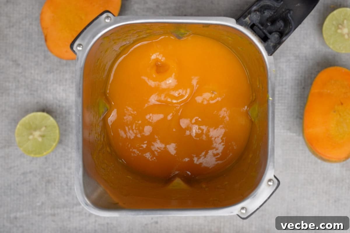 Mango Coulis Recipe: Silky Sweet Sauce for Desserts 8 Ready mango coulis.