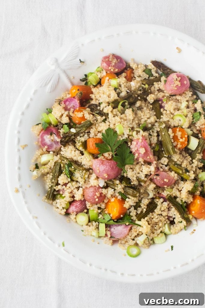 Roasted Spring Vegetables with Lemon and Herb Quinoa 3 Roast Spring Vegetables with Lemon & Herb Quinoa