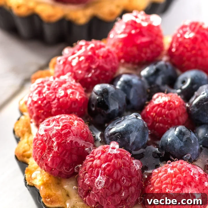 Fresh Fruit Custard Tarts Made Without Sugar (Low Carb & Gluten-Free)