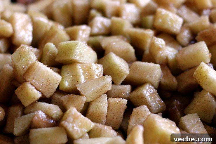 AppleCheddarHandpiesAppleFilling Apple filling tossed with cinnamon sugar.