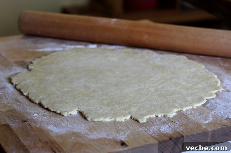 Apple Cheddar Hand Pies with Flaky Crust 4 Rolling cheddar pie dough.