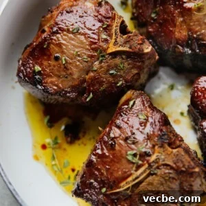 Pan-Seared Garlic & Herb Lamb Loin Chops 13 lamb loin chops