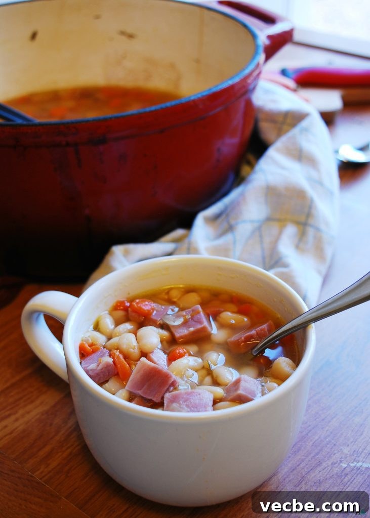 20+ Allergy-Friendly Winter Soups to Warm You This Season 4 Ham & Bean Soup (Gluten, dairy, egg, soy, peanut & tree nut free; top 8 free) Dinner recipe by AllergyAwesomeness.com