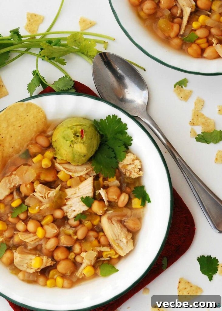 20+ Allergy-Friendly Winter Soups to Warm You This Season 7 Slow Cooker White Chicken Chili (GF, DF, Egg, Soy, Peanut/Tree nut Free, Top 8 Free) copyrighted by Allergy Awesomeness