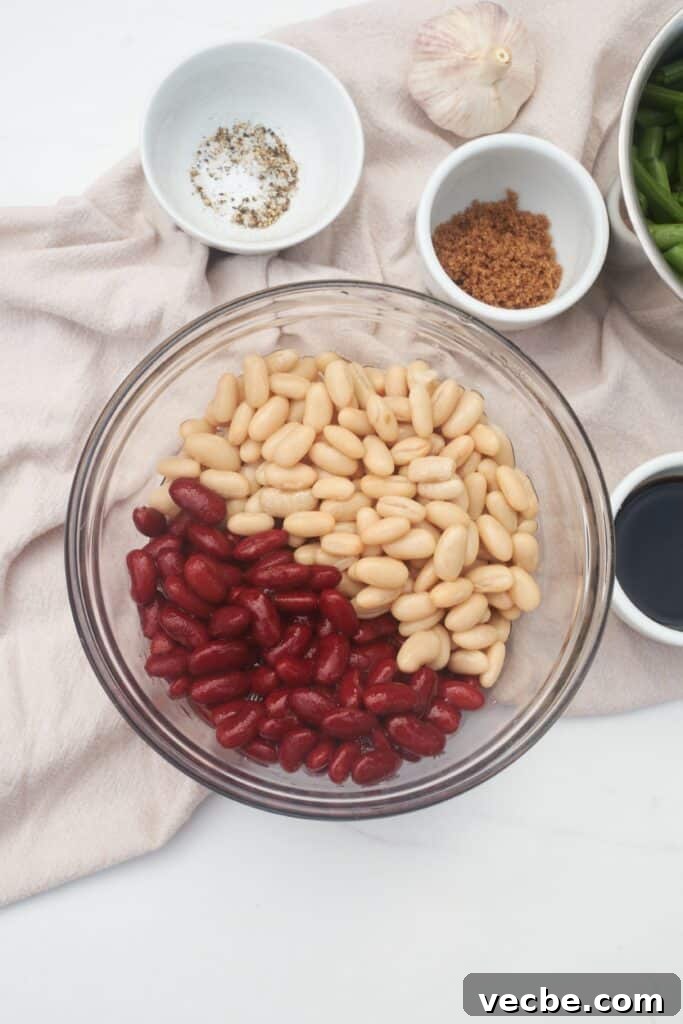 Three-Bean Salad Recipe with Zesty Vinaigrette 5 img 18186 4
