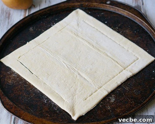 Rustic Pear and Plum Galette Recipe 5 Pear and Plum Galette preparation