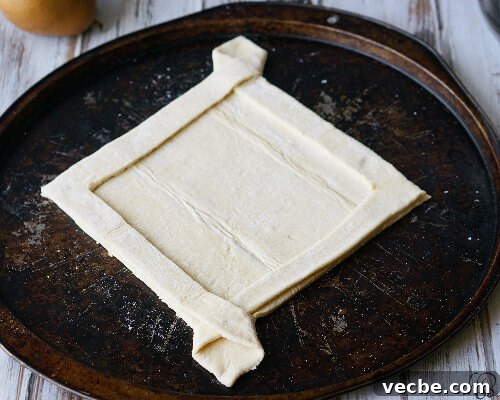 Rustic Pear and Plum Galette Recipe 7 Pear plum galette before baking