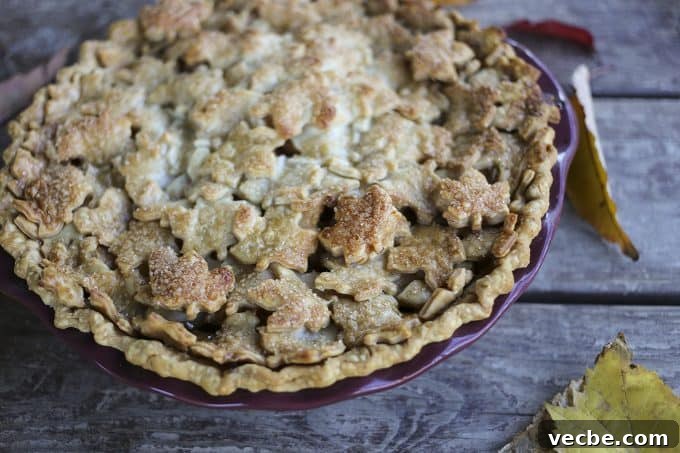 Maple-Chai Spiced Apple Pie 5 Maple Chai Apple Pie: Creamy, rich, chai spiced apple pie.